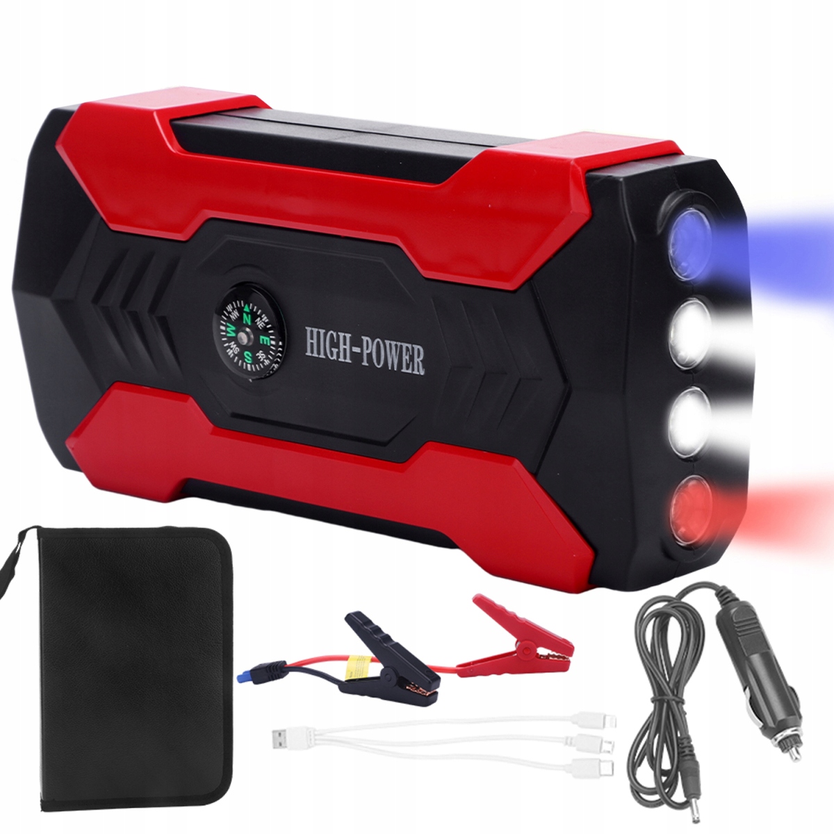 Powerbanka Pro Start Motoru Booster 28000MAH Svítilna Usb Svorky