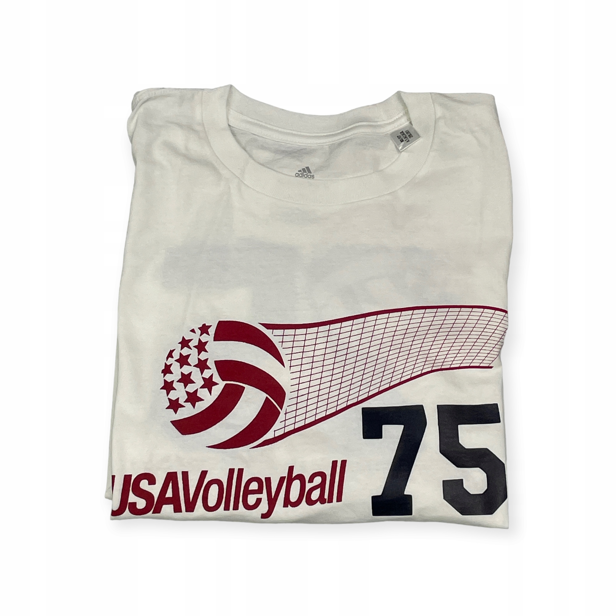 Koszulka męska biała ADIDAS VOLLEYBALL S 75 Rozmiar S