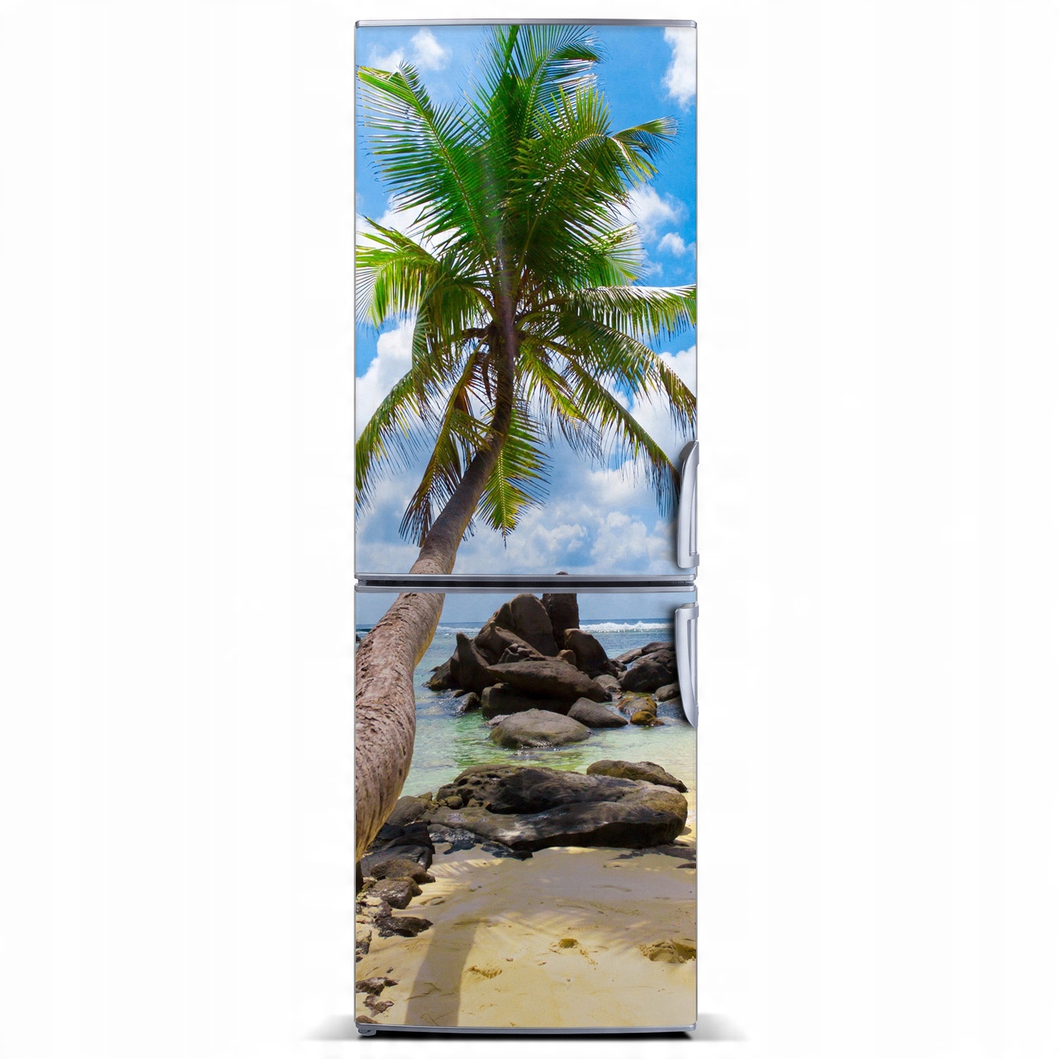 

Magnes Tapeta na lodówkę Tropikalna plaża 60x180