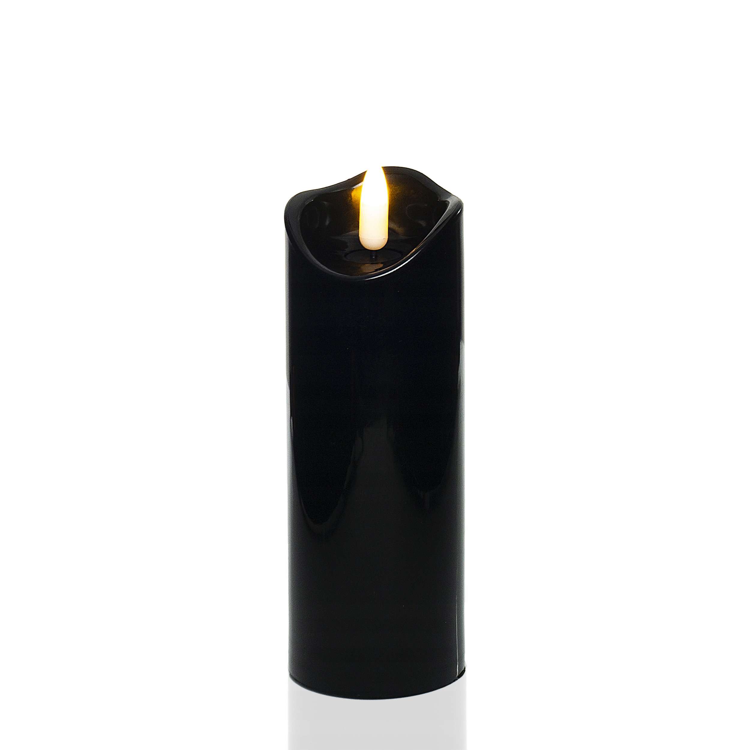 

Imitacja świecy czarna 15cm wkład do zniczy Led