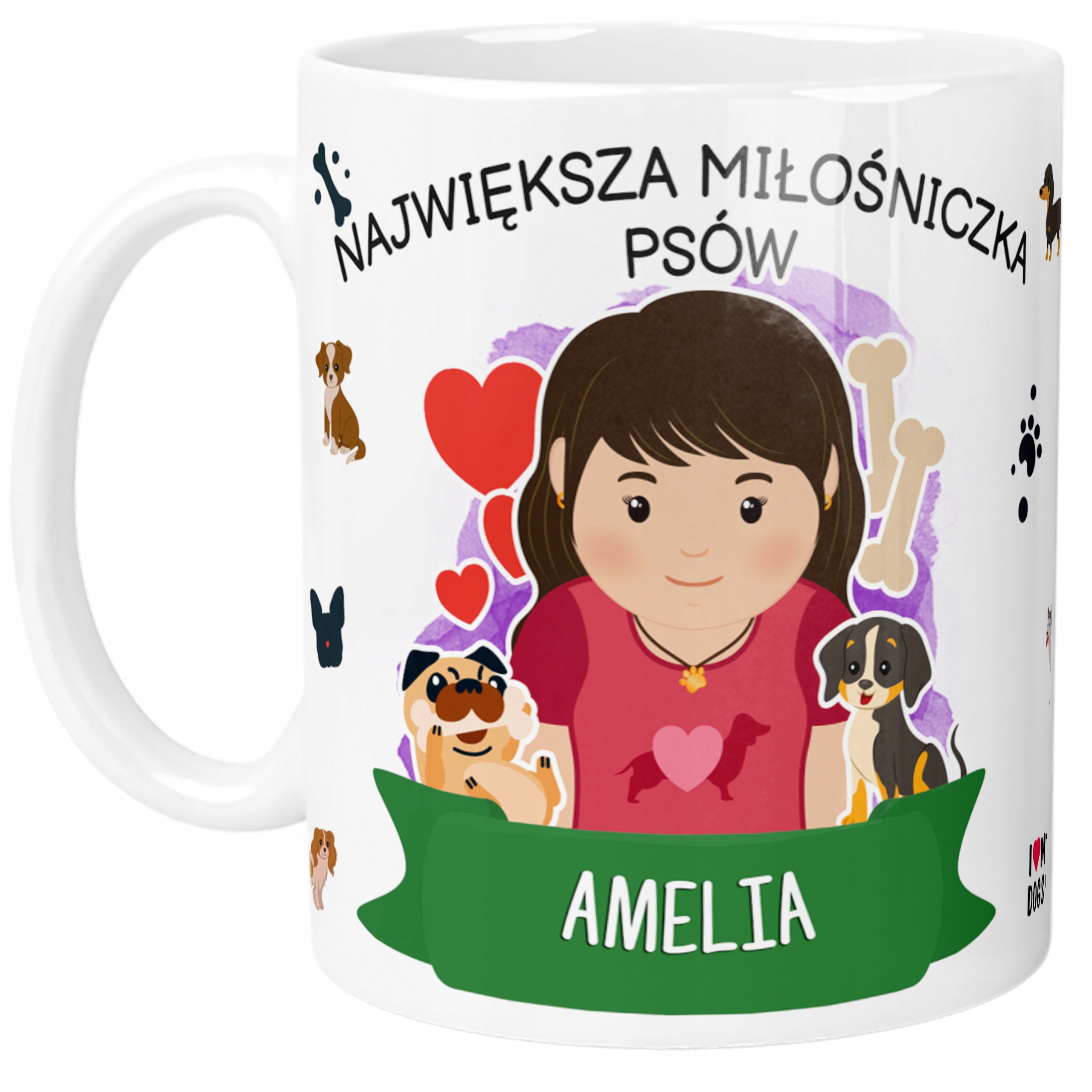 

Personalizowany Kubek dla Miłośniczki Psów