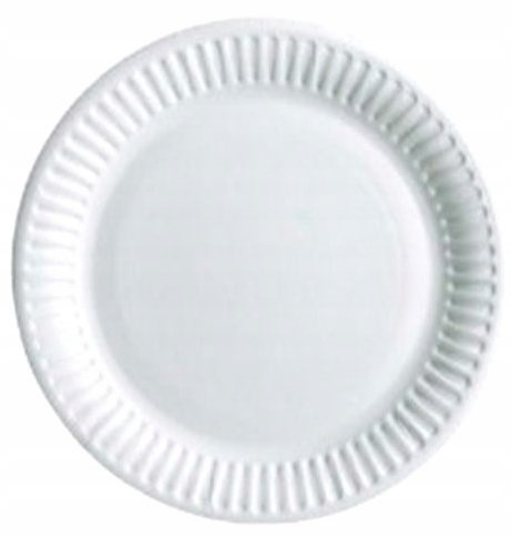 Talerz papierowy biały jednorazowy 15cm 100szt