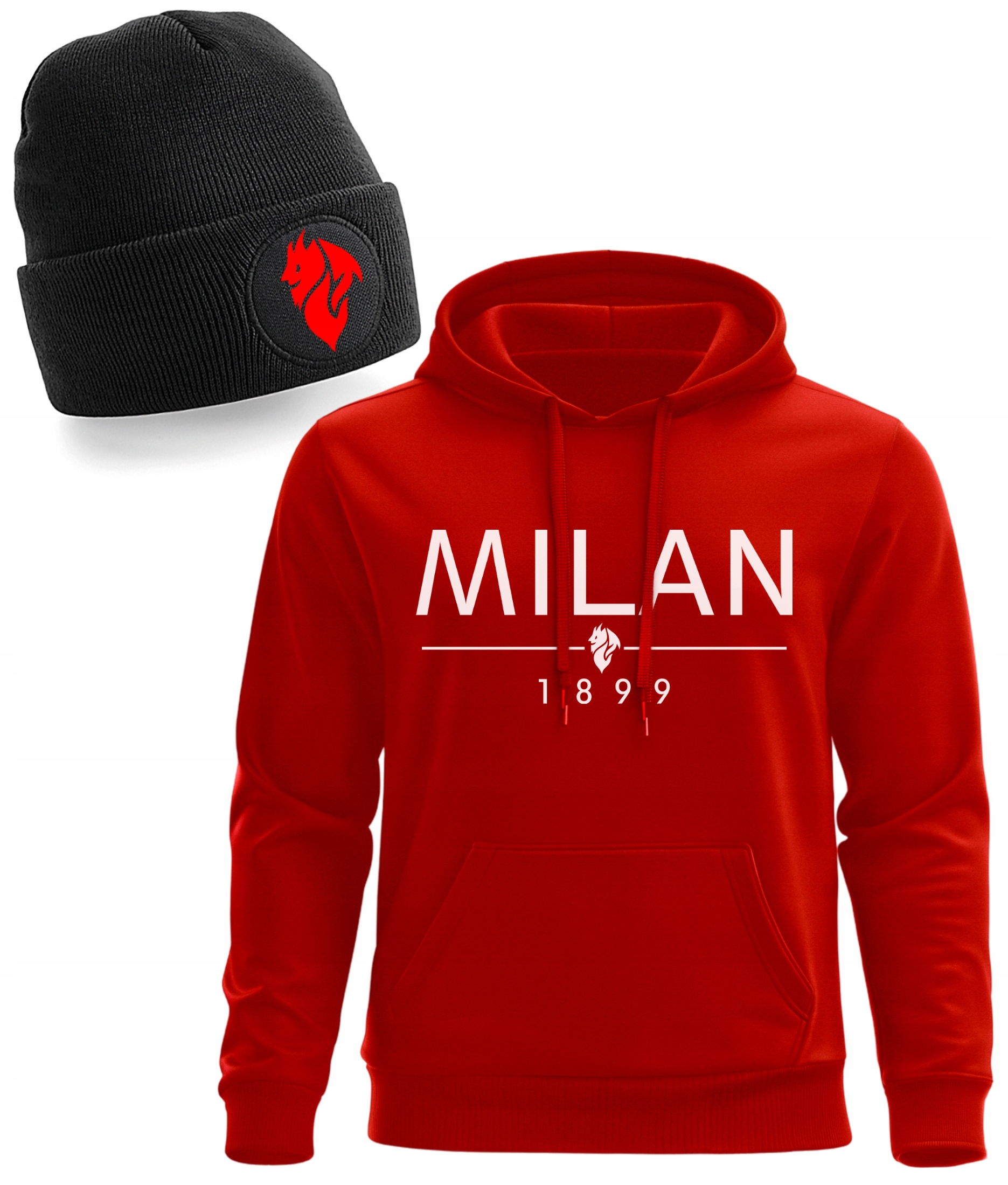Mikina Ac Milan Pánská Dárek Pro Muže Velikost XL Čepice Milan