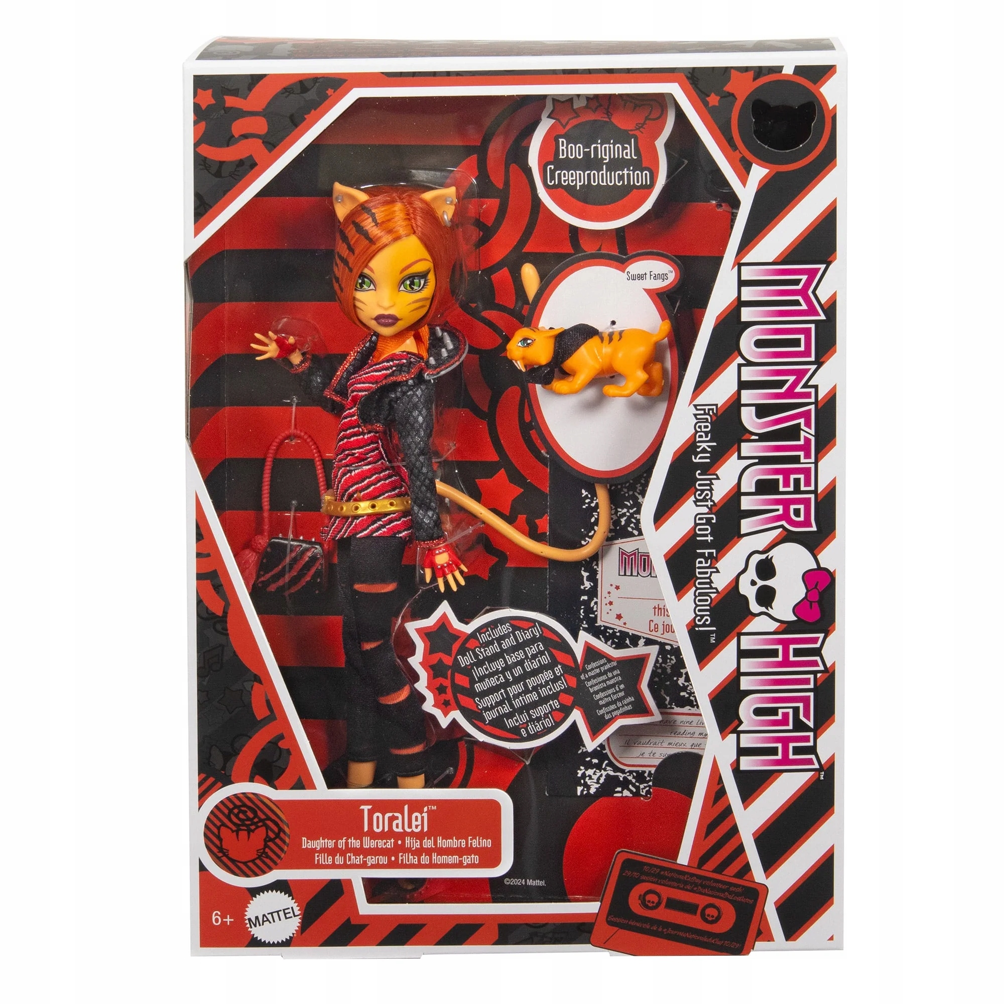 LALKA MONSTER HIGH Boo-riginal Creeproductions G1 Toralei Stan opakowania oryginalne