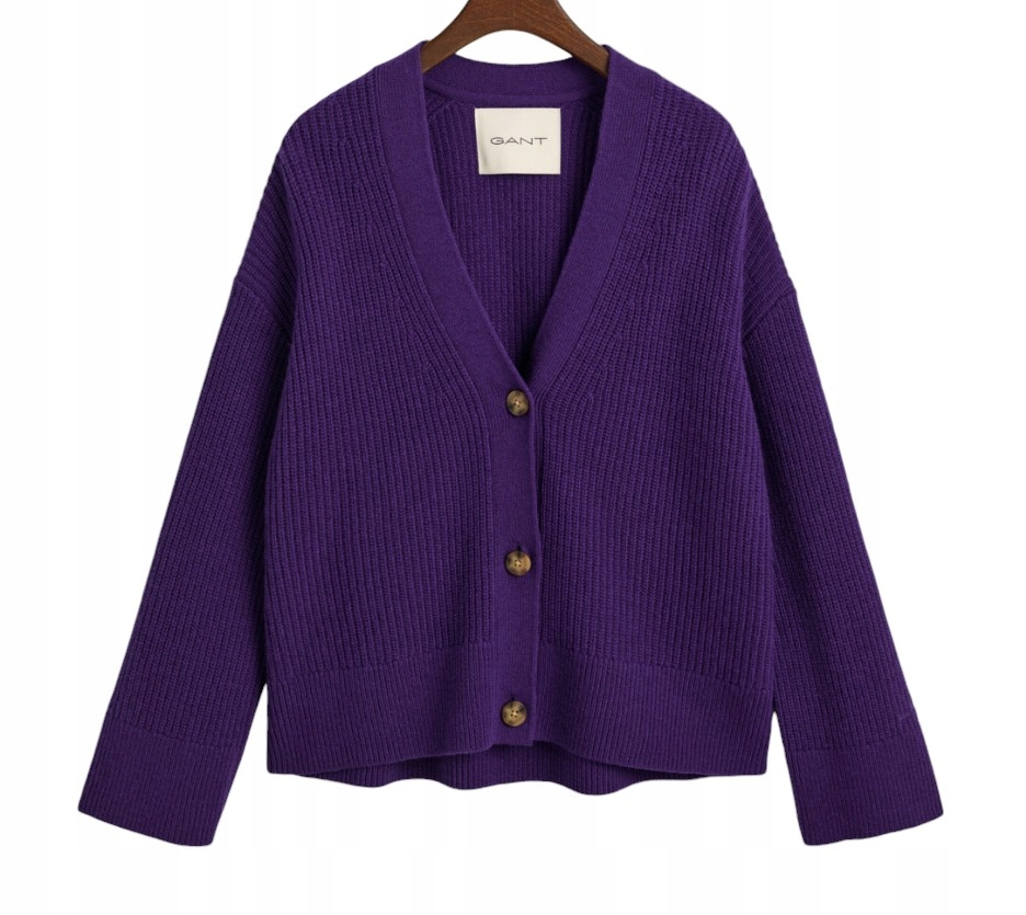 Gant, dámský krátký kardigan, velikost L, fialový