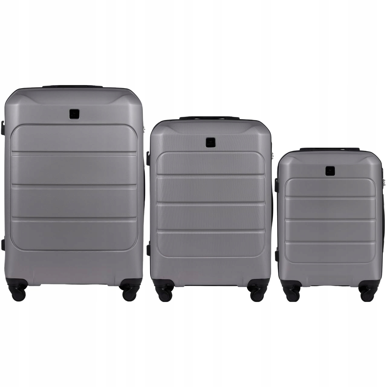 Sada 3 cestovních zavazadel Wings Gannet Titan Grey Registrované kufry