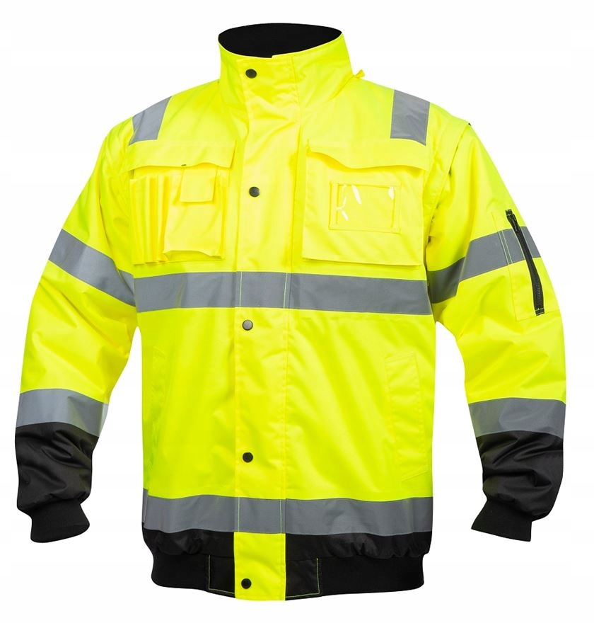 Výstražná pracovní bunda proti dešti Ardon