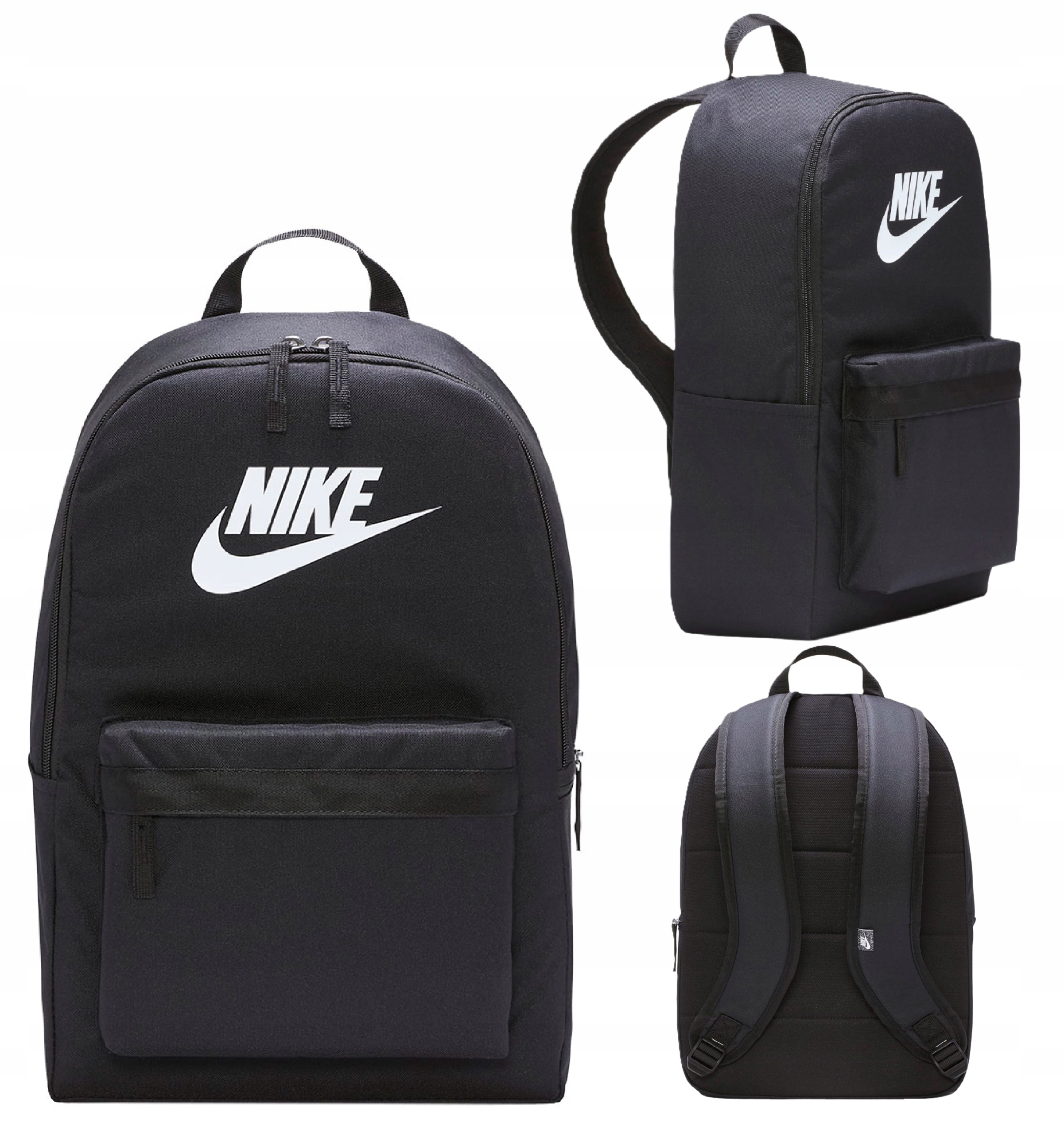 Nike heritage školní batoh černý mládežnický vícekomorový rozvrh hodin