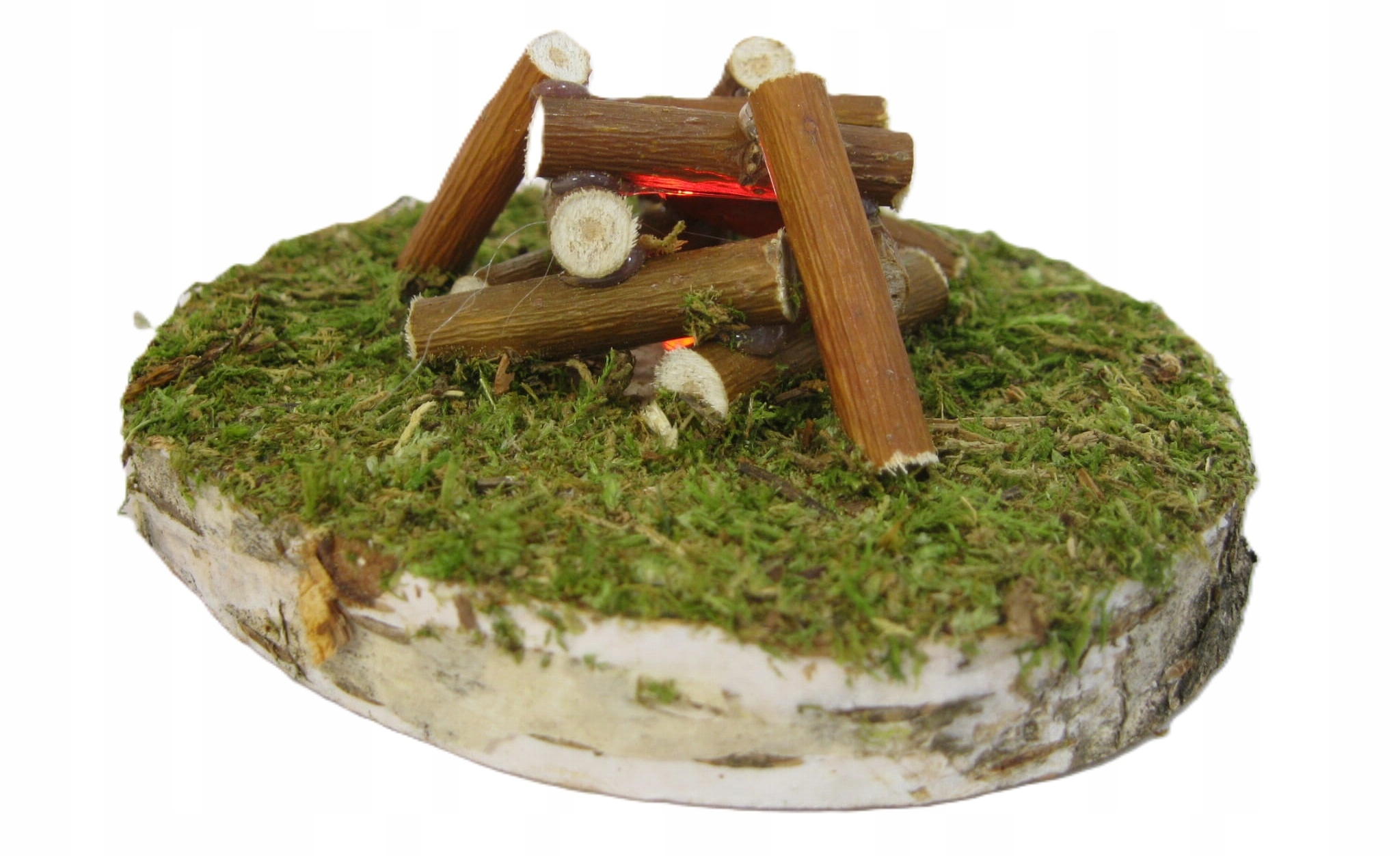 Ohniště s blikající Led žárovkou, Na Baterii 9 Cm