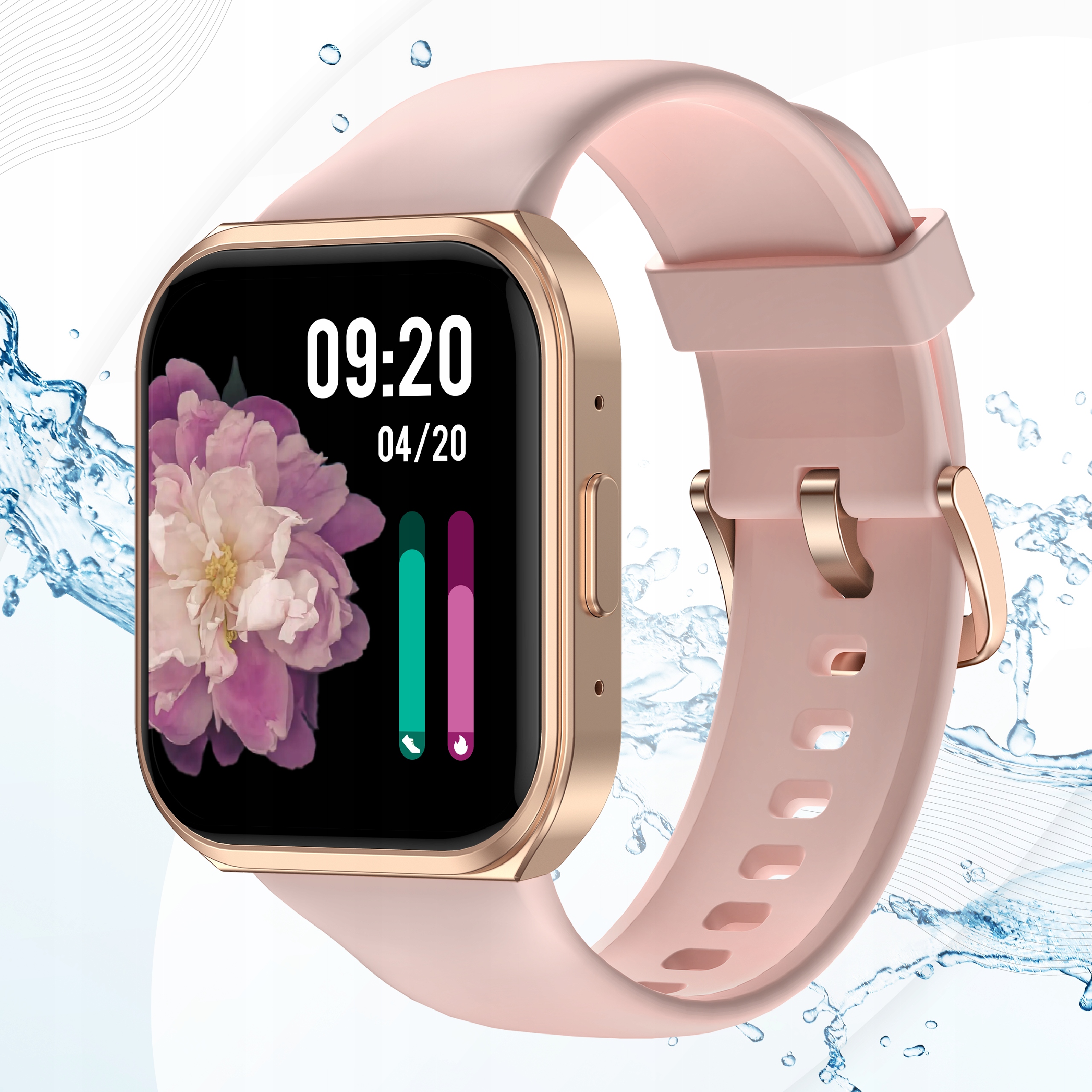 SMARTWATCH ZEGAREK MENU DAMSKI ROZMOWY POLSKIE SPORT PULS WATCH SMART SMS Złącza brak