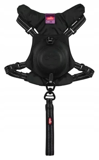 Levně Postroj pro psa s vestavěným automatickým vodítkem Zolux Easyride S černý