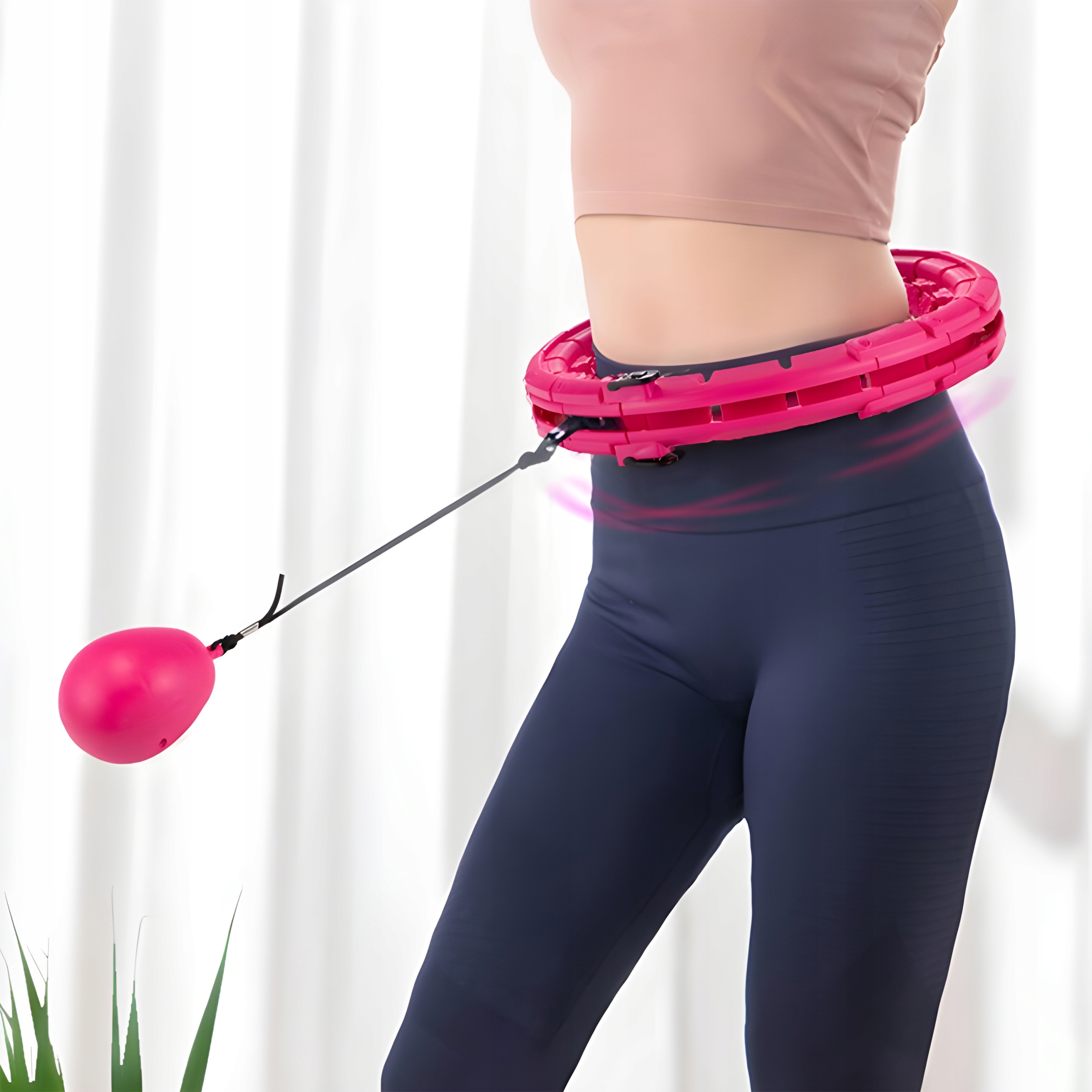 HULA HOP Z OBCIĄŻENIEM ODCHUDZAJĄCE SKŁADANE FIT Liczba części 24