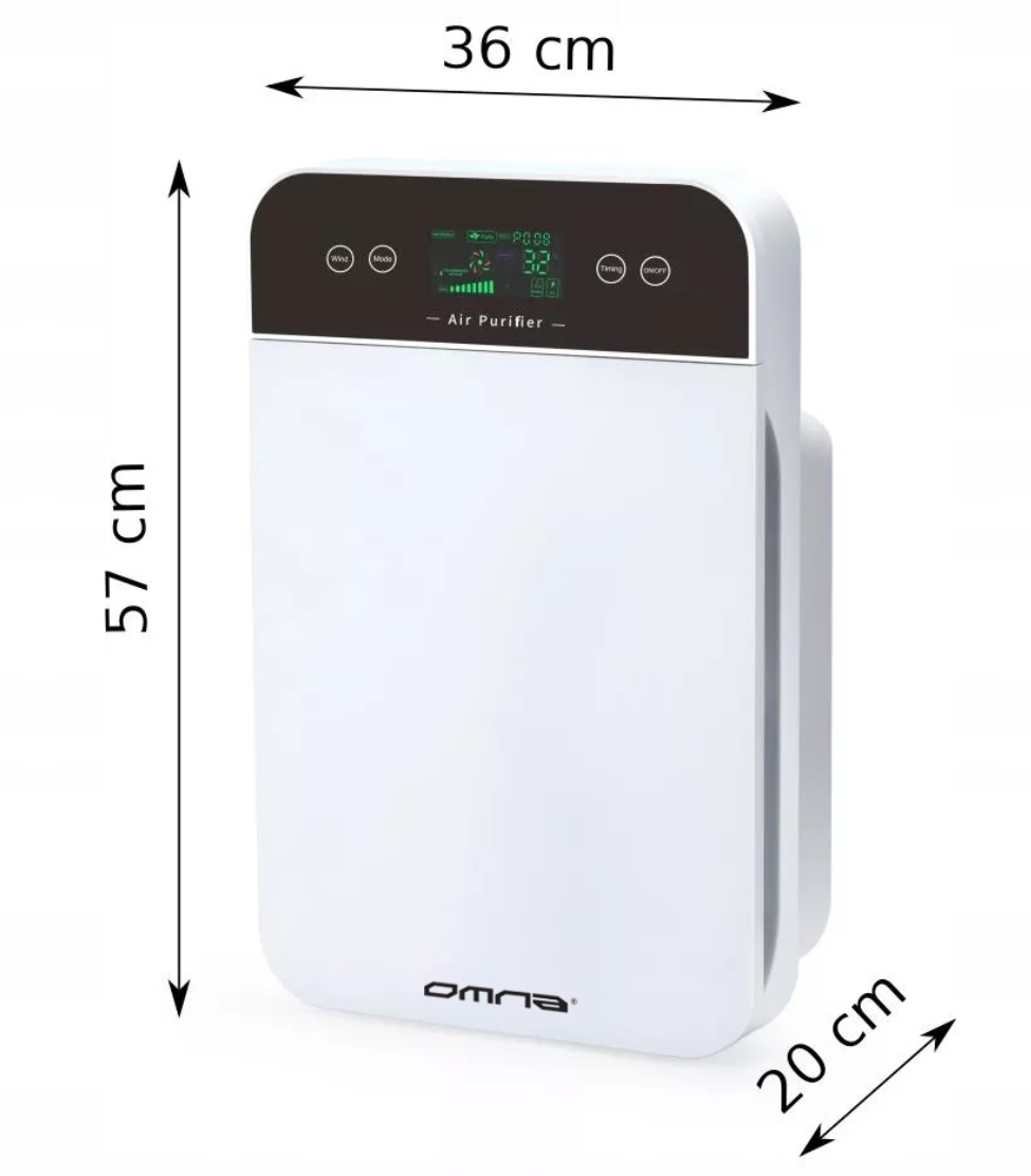 OCZYSZCZACZ POWIETRZA 4w1 STERYLIZACJA JONY HEPA Marka Omna