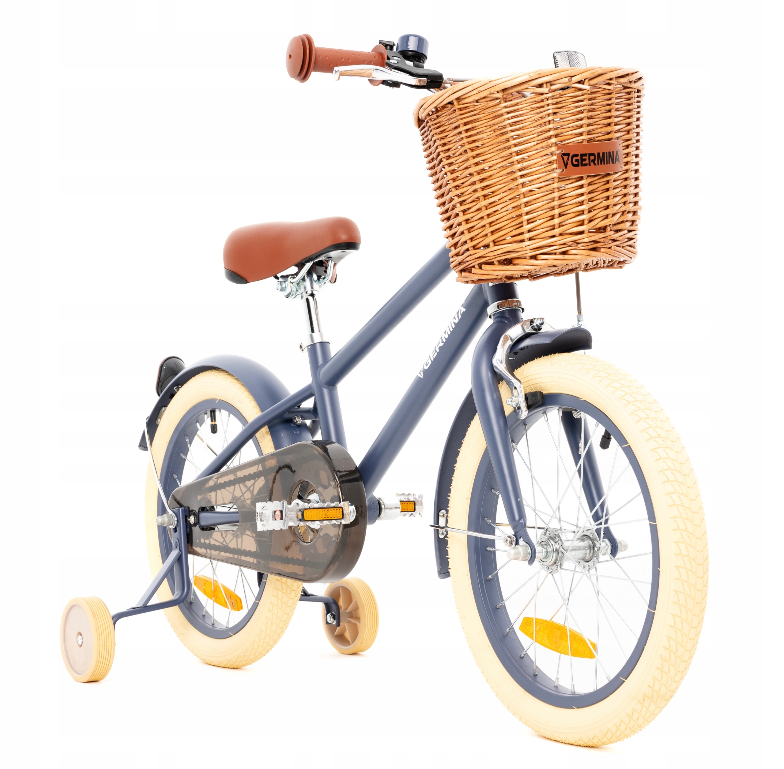 Rower dziecięcy Germina vintage 16 chłopięcy dziewczęcy kółka boczne