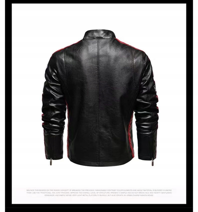 MĘSKA KURTKA MOTOCYKLOWA SKÓRZANA SPORTOWA,XXXL Rodzaj Męskie