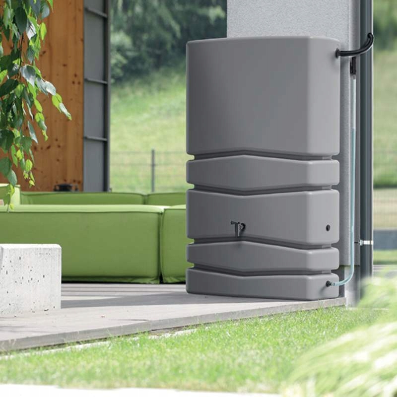 Zbiornik na wodę deszczową TOWER 350l beczka KOMPLET SZARY EAN (GTIN) 5903814443269