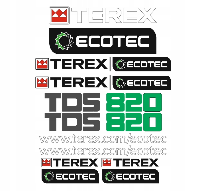Samolepky samolepka Terex Tds 820 Ecotec