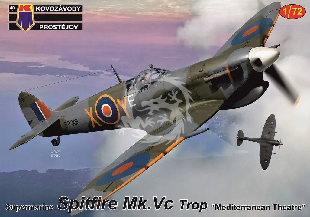 Spitfire Mk.Vc Trop “Středomořské divadlo” Kovozavody Prostejov KPM0417 72