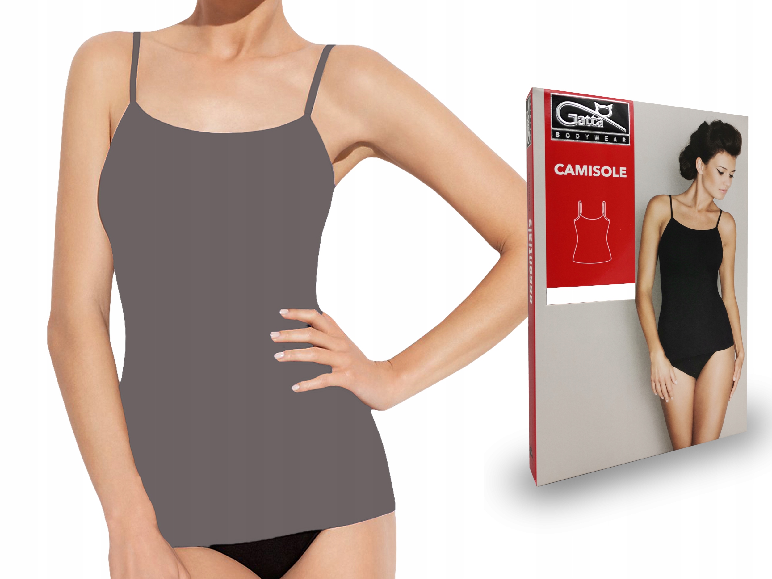 

Top na ramiączkach Gatta Camisole, grigio, XL