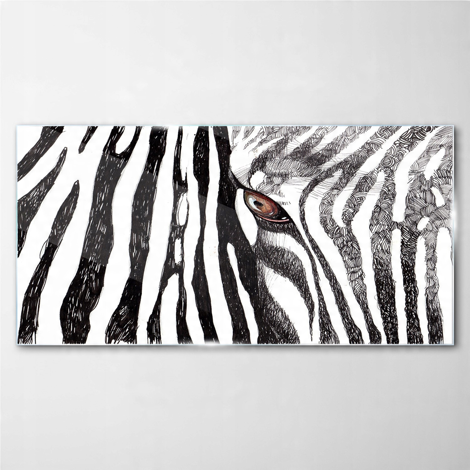 

Obraz szklany na ścianę Zwierzę zebra paski 100x50