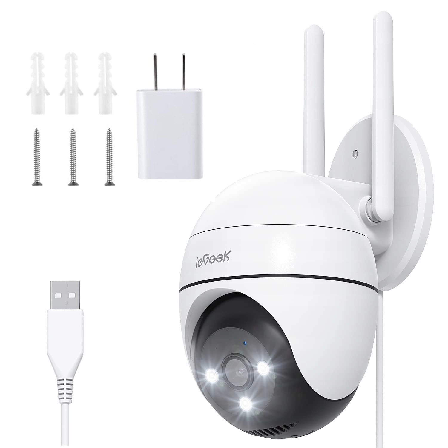 Ip Wifi Venkovní Otočná Kamera 5MP Ultra Hd 4X Zoom Detekce Alarmu