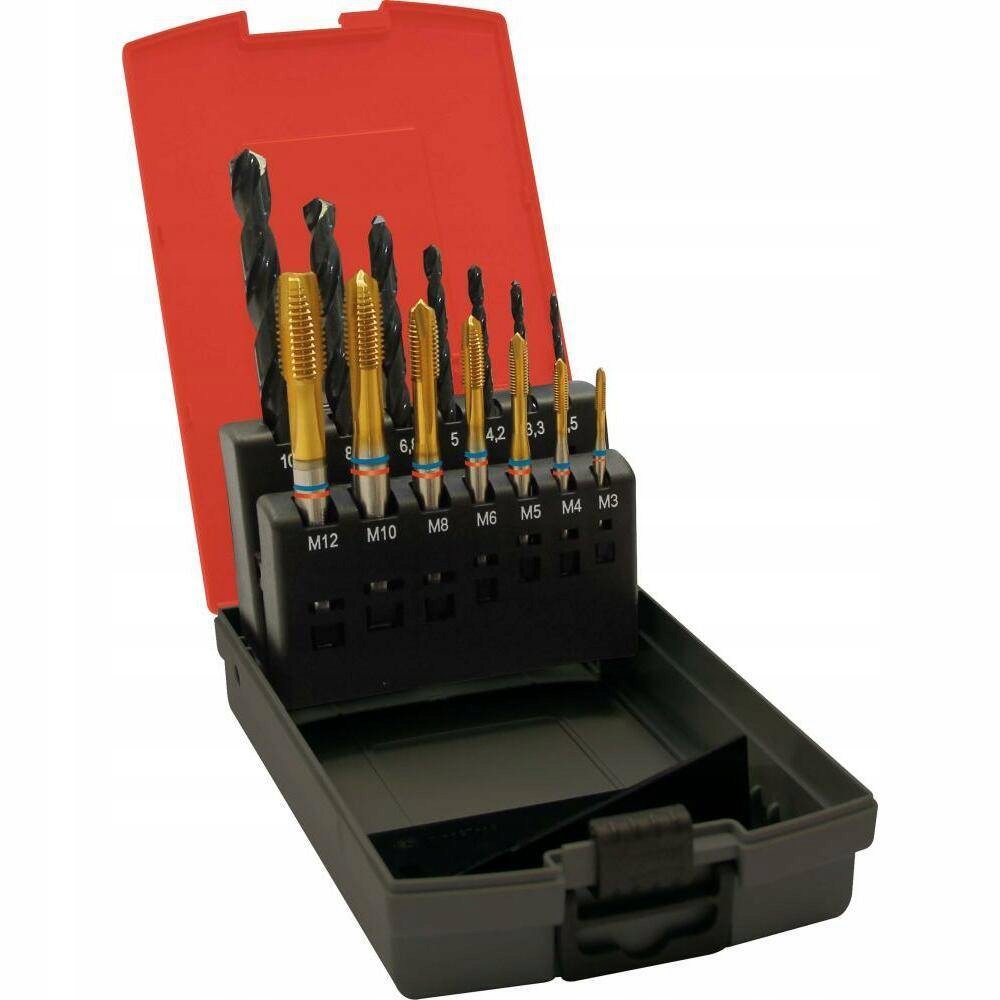 Sada závitov pre stroje Fat Tandem DIN371 Hsse-pm TiN, B, M3-M12 vŕtačka
