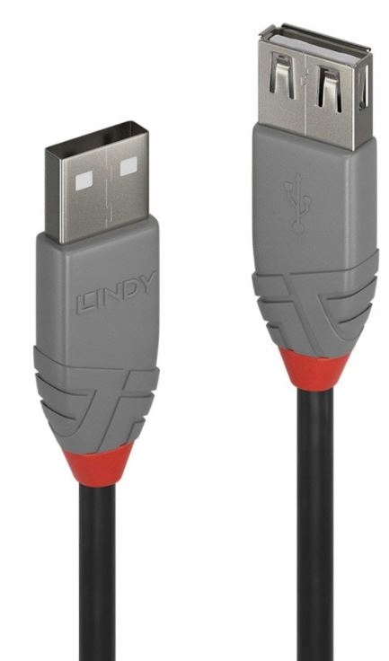 Przedłużacz USB 2.0 A-A wtyk gniazdo 0.5m 36701