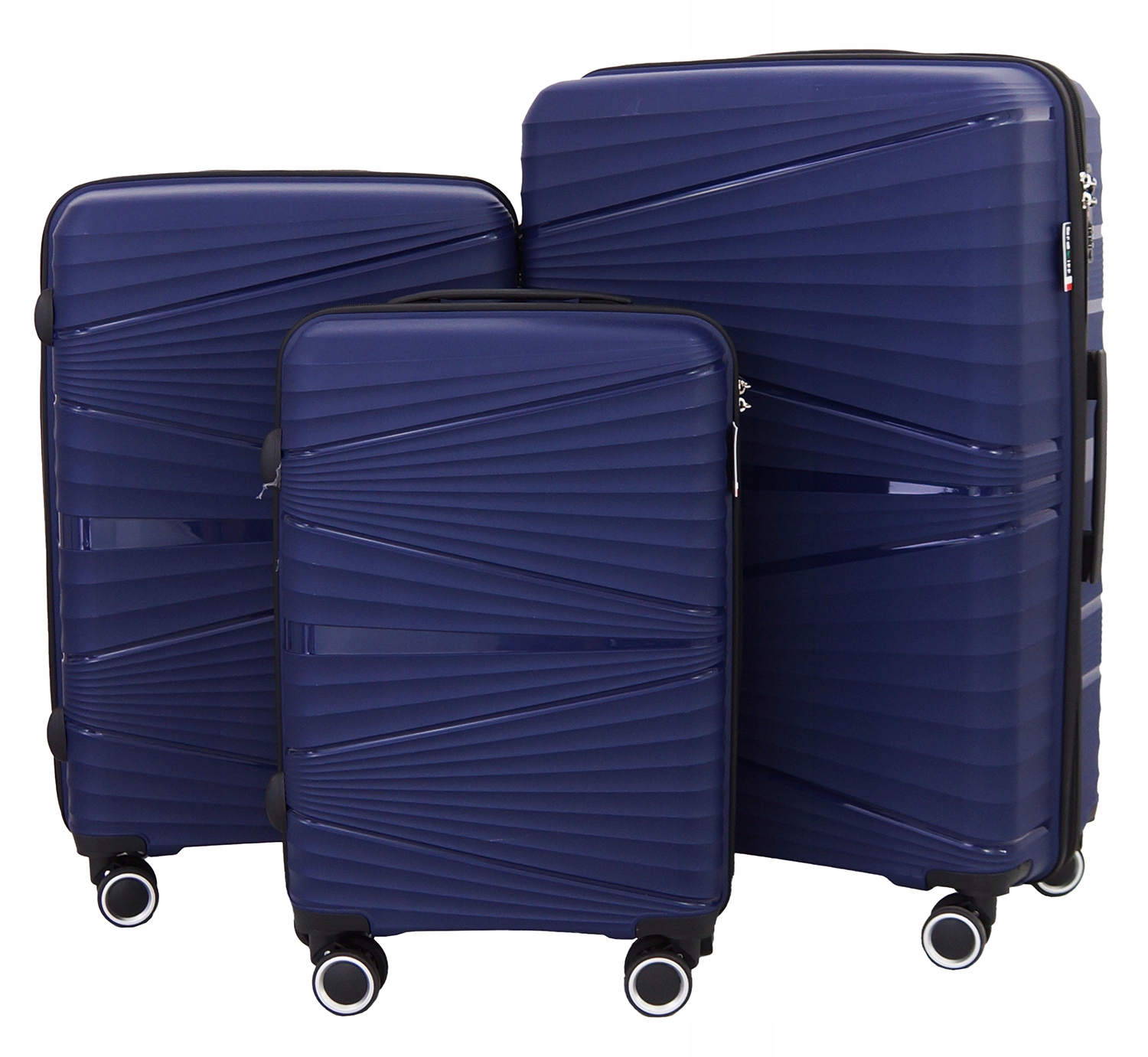 Zestaw Walizek 3w1 Walizka Podróżna Na Kółkach Gravitt Polipropylen 008