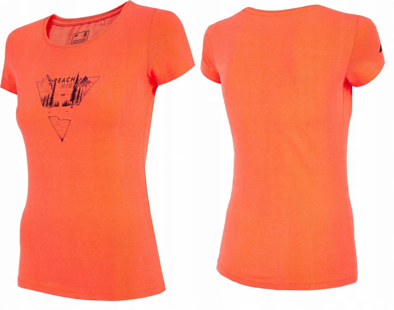 

Koszulka Damska T-shirt 4F TSD061 Pomarańczowy XL