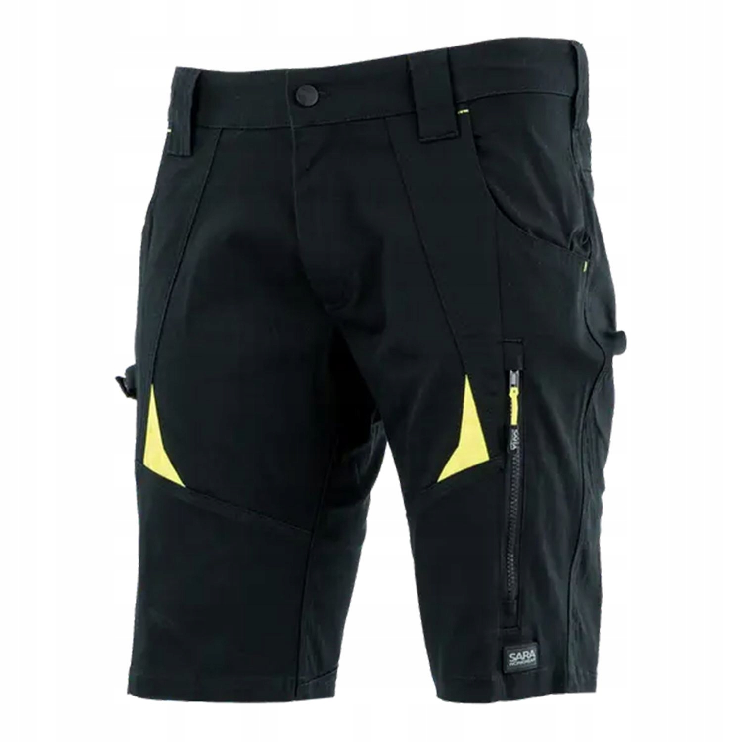 Krótkie spodenki robocze elastyczne mocne Cottonflex Sara XXXL Czarne