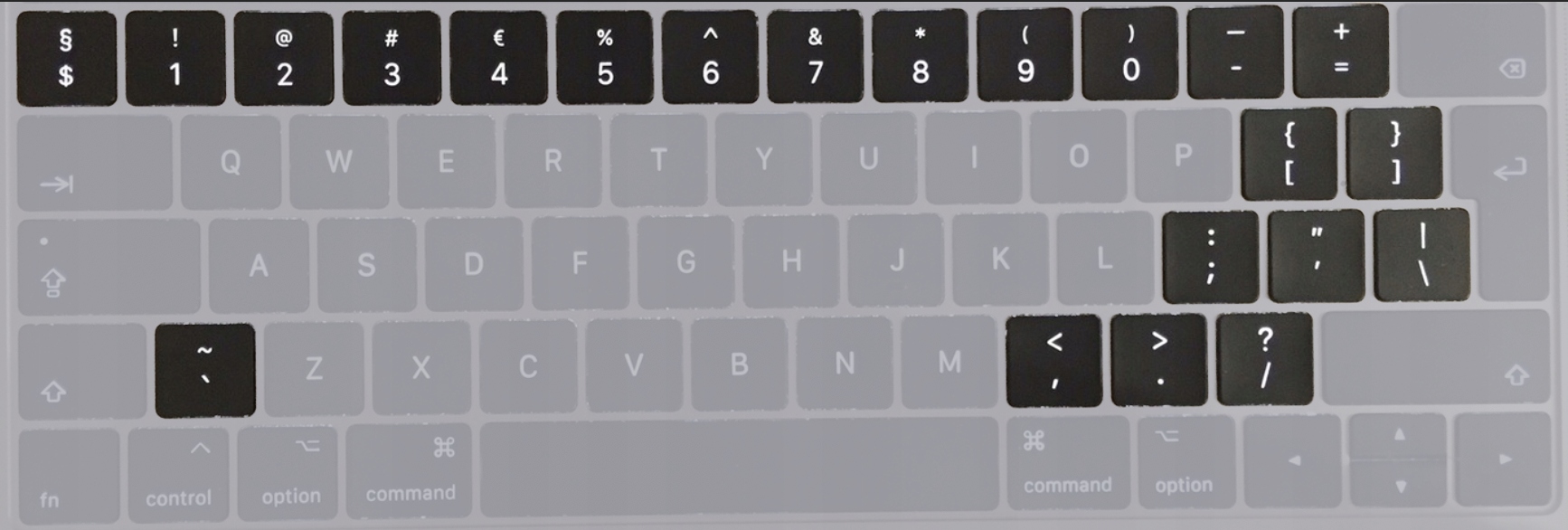 

Polskie klawisze MacBook Pro 13 15 2016-2018