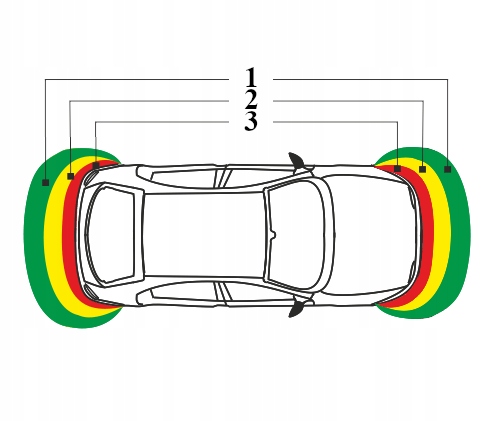 ELEKTROMAGNETYCZNY CZUJNIK COFANIA PARKOWANIA Signaling obstacles sound