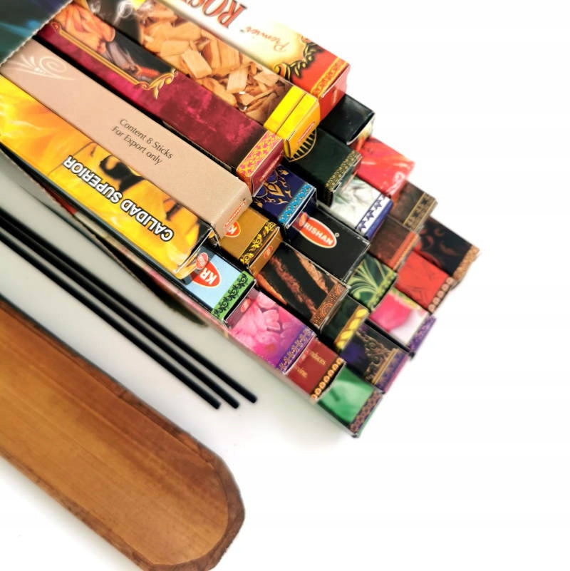 Kadzidła KRISHAN Kadzidełka mix POPULARNE 25 zapachów 200 SZTUK plus GRATIS Kod producenta JZK001