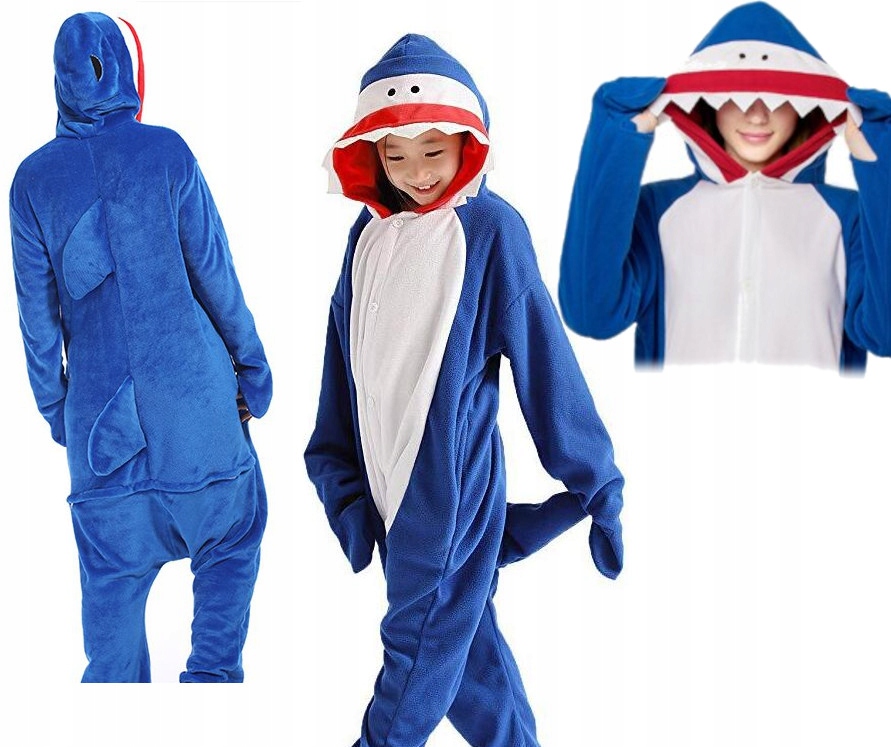 

Rekin Shark Piżama Kigurumi Onesie 120 CH1D