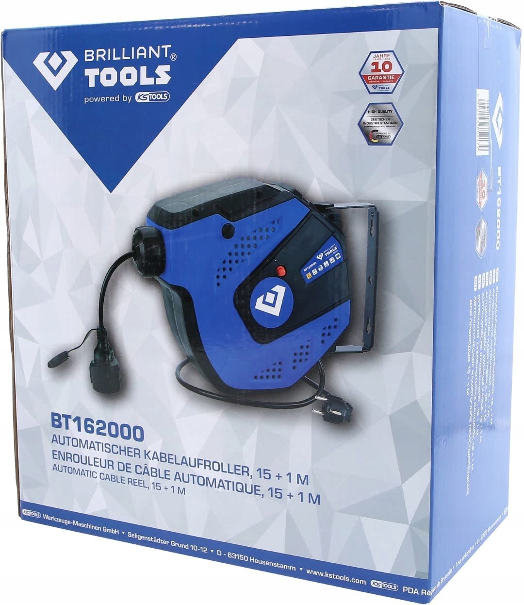 BRILLIANT TOOLS Automatyczny Zwijacz Kabli 15m Zasilany Przez KS TOOLS — miniatura 5