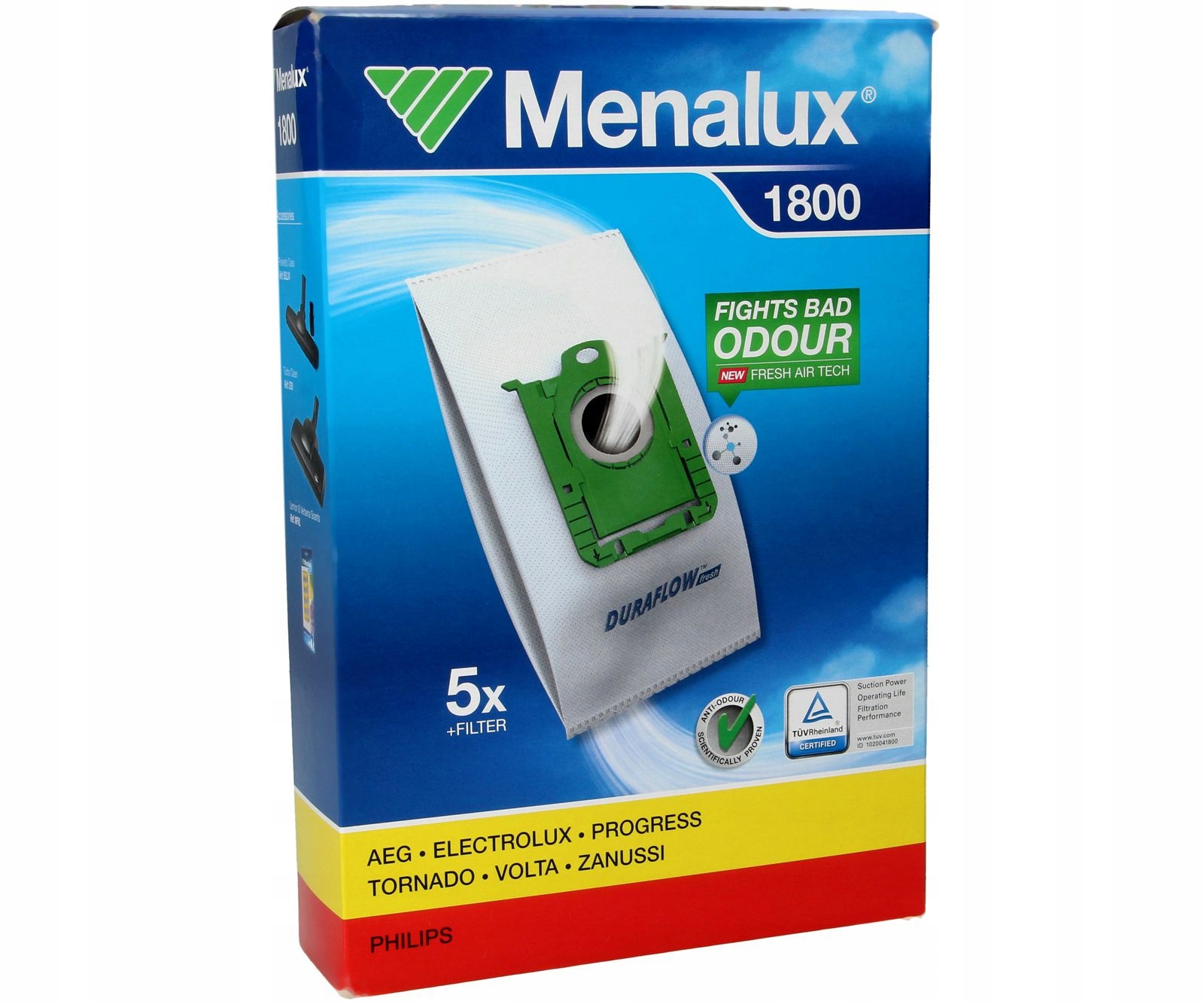

Worki Menalux 1800 do odkurzacza Electrolux 5szt.
