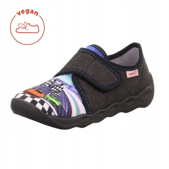 Pantofle Tekstylne Kapcie Superfit Bubble Racing Team Auta Wyścigowe R.25