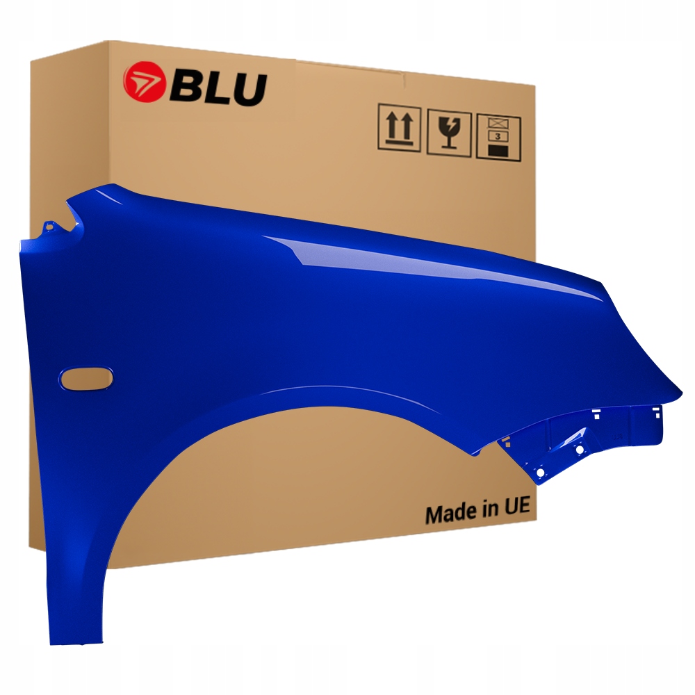 Blu Blatník Vw Polo 9N IV 4 LW5Z pravý modrý 01-05 přední pozink