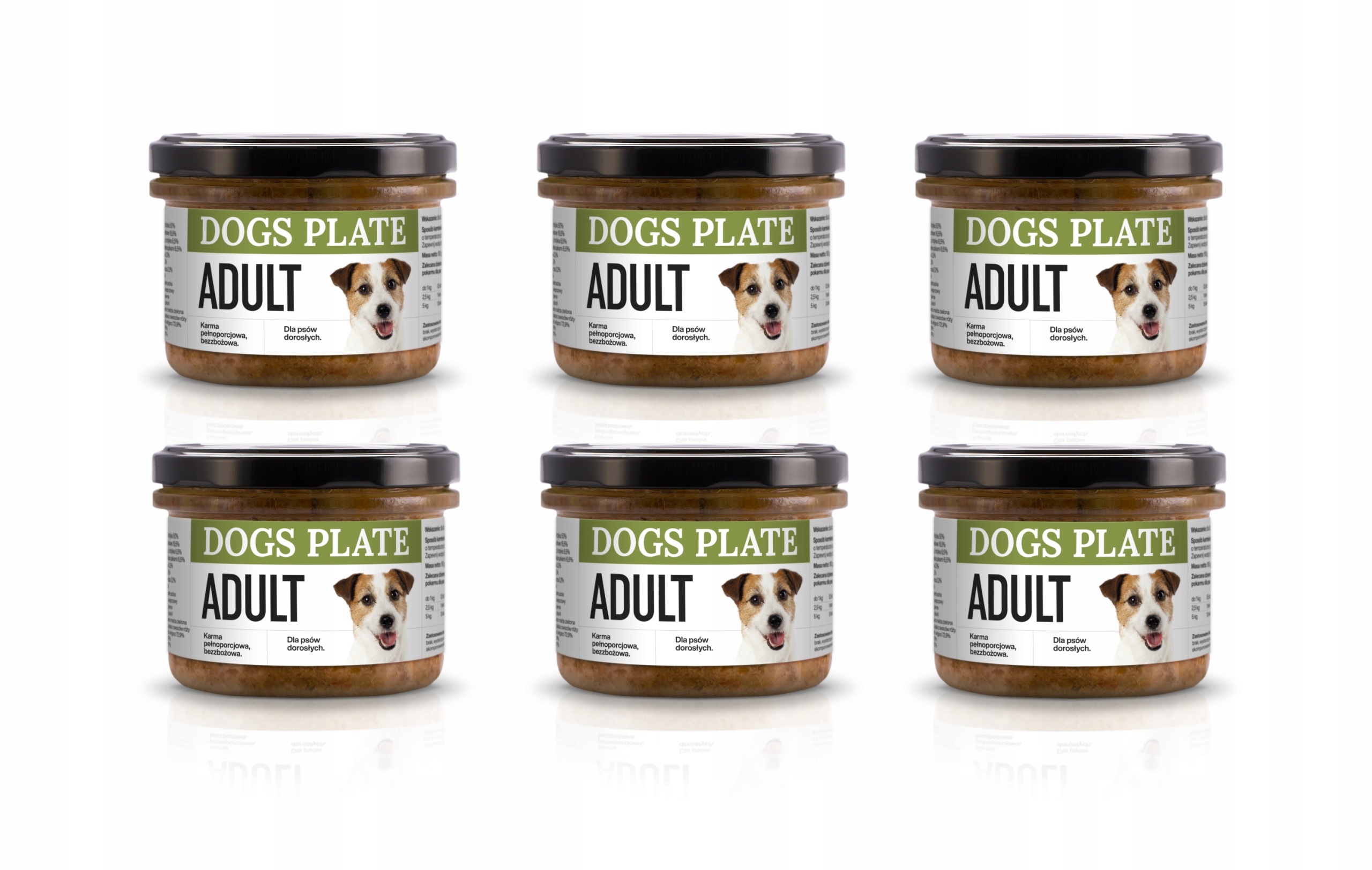 Dogs Plate Adult – pro aktivní psy 6x180 g