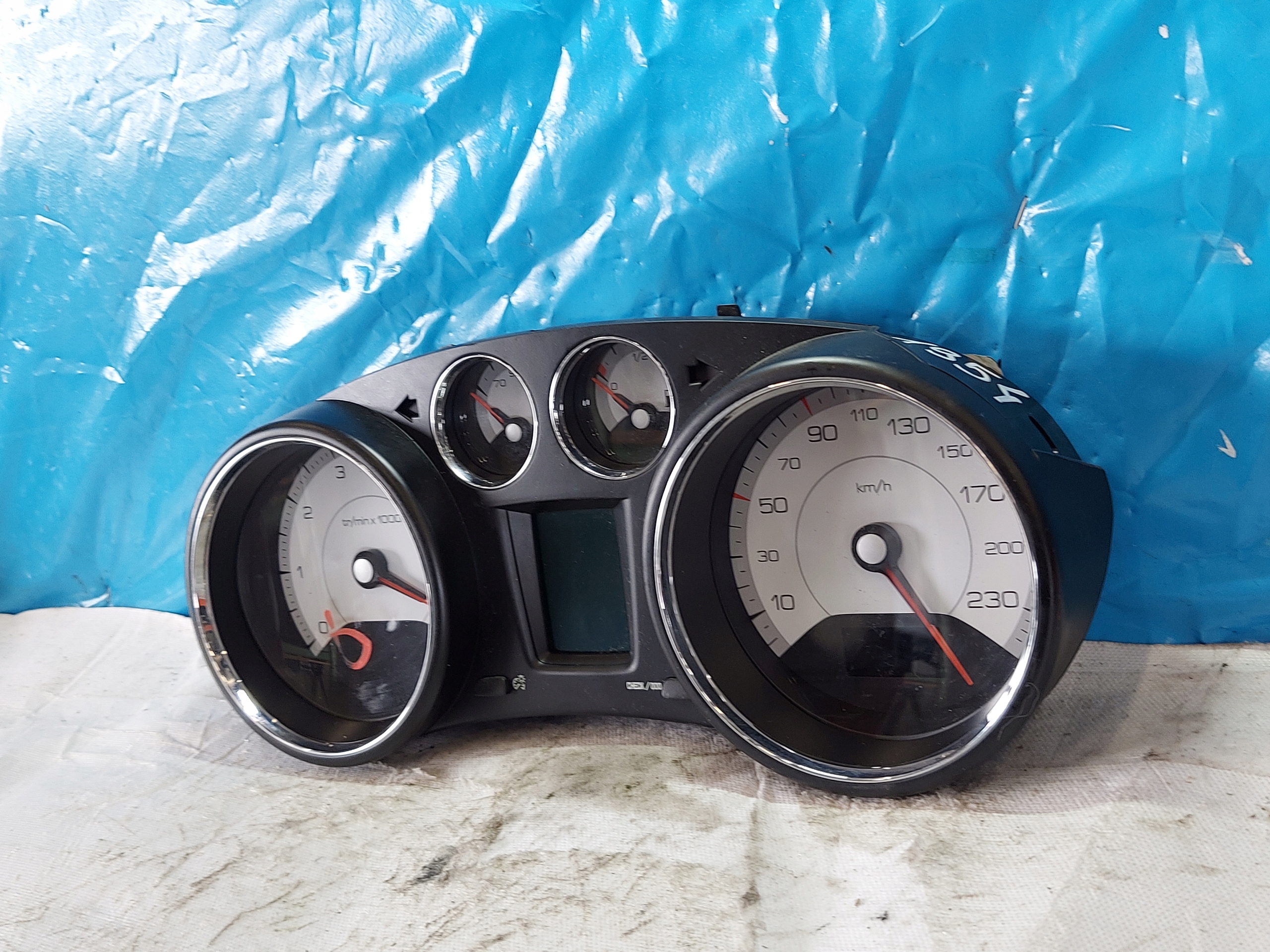 dials clock PEUGEOT 308 1.6 VTI 9665107580