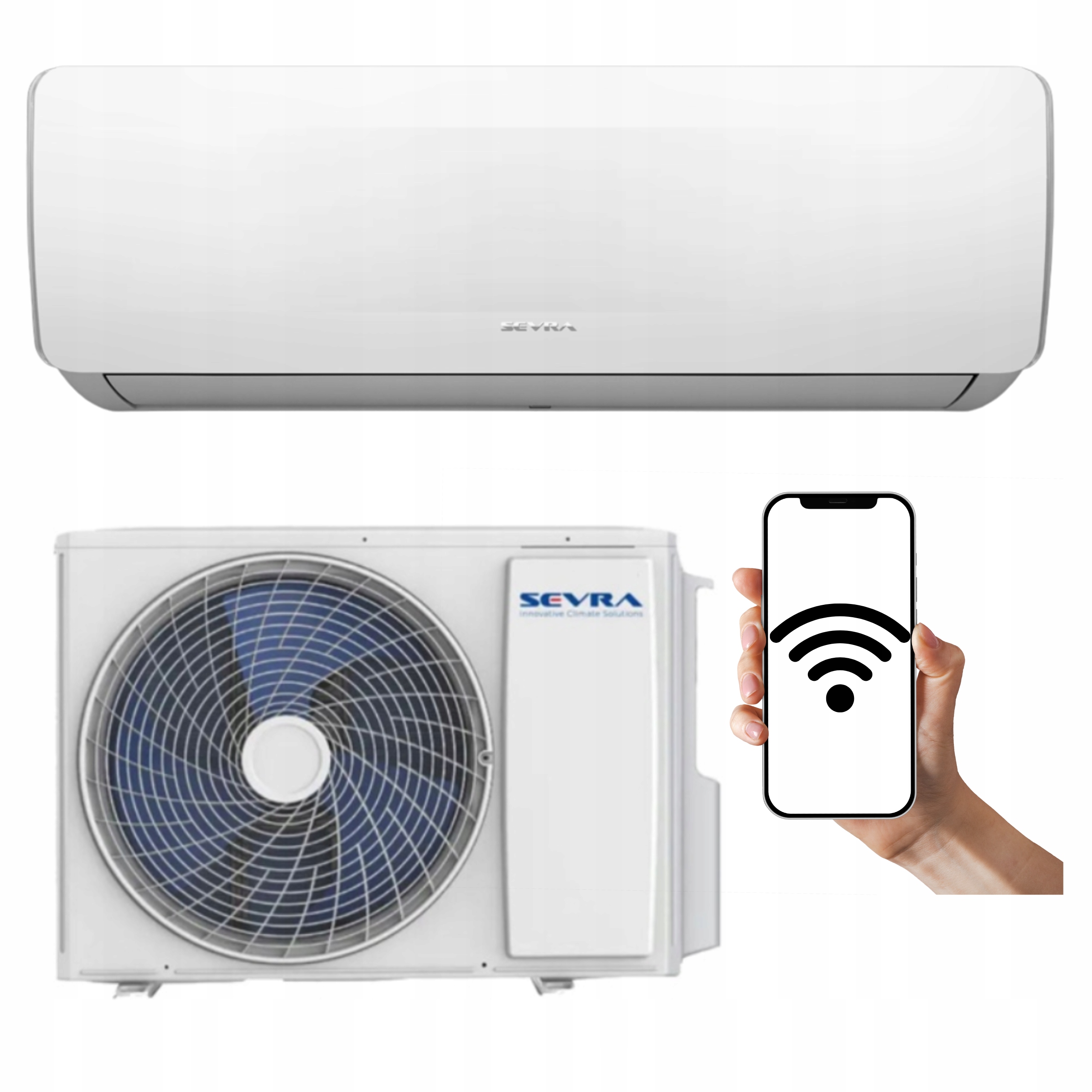 Nástenný klimatizátor Sevra Freedom 2,6 kW 30 m2 WiFi Efektívny Domáci Úsporný