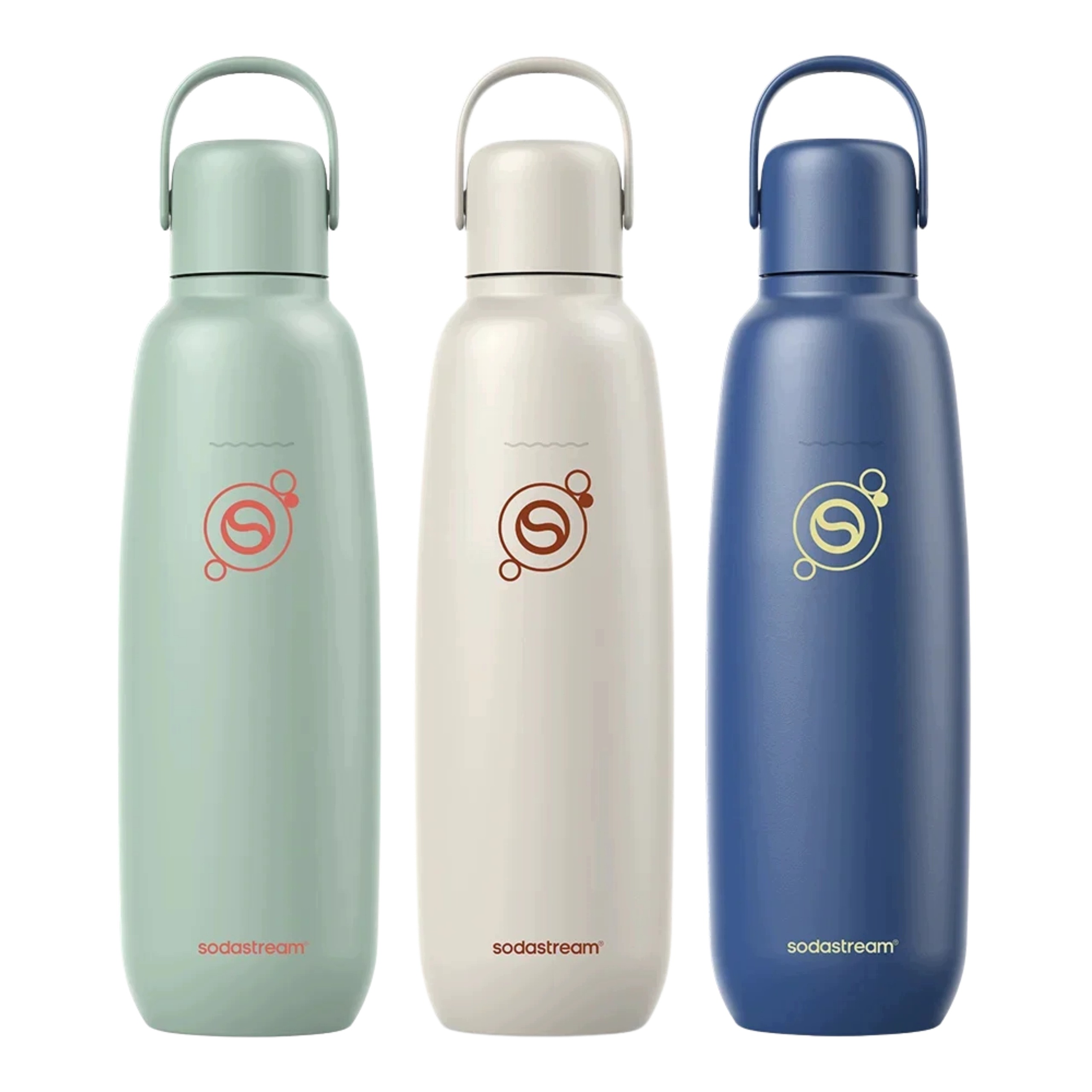Sada termoláhví SodaStream Fizz&Go Cool 0.9 l Máta, béžová, granátová