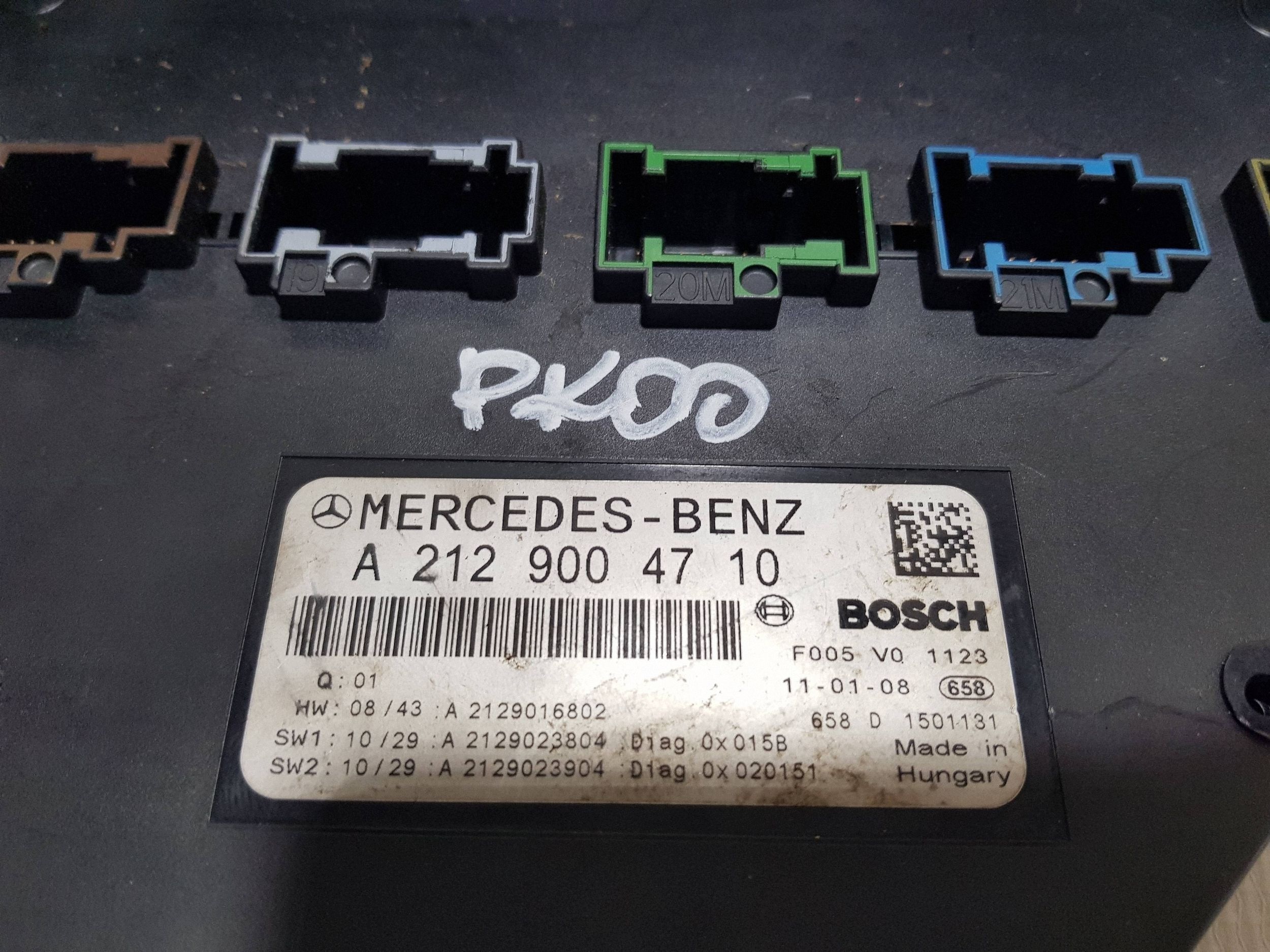 module SAM computer control unit KOMFORTU MERCEDES CLS W218 W212 A2129004710