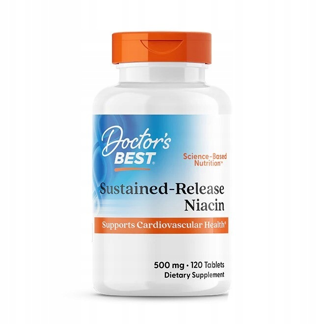 Doctor's Best Niacyna z niaXtend, 500mg, 120 tabletek