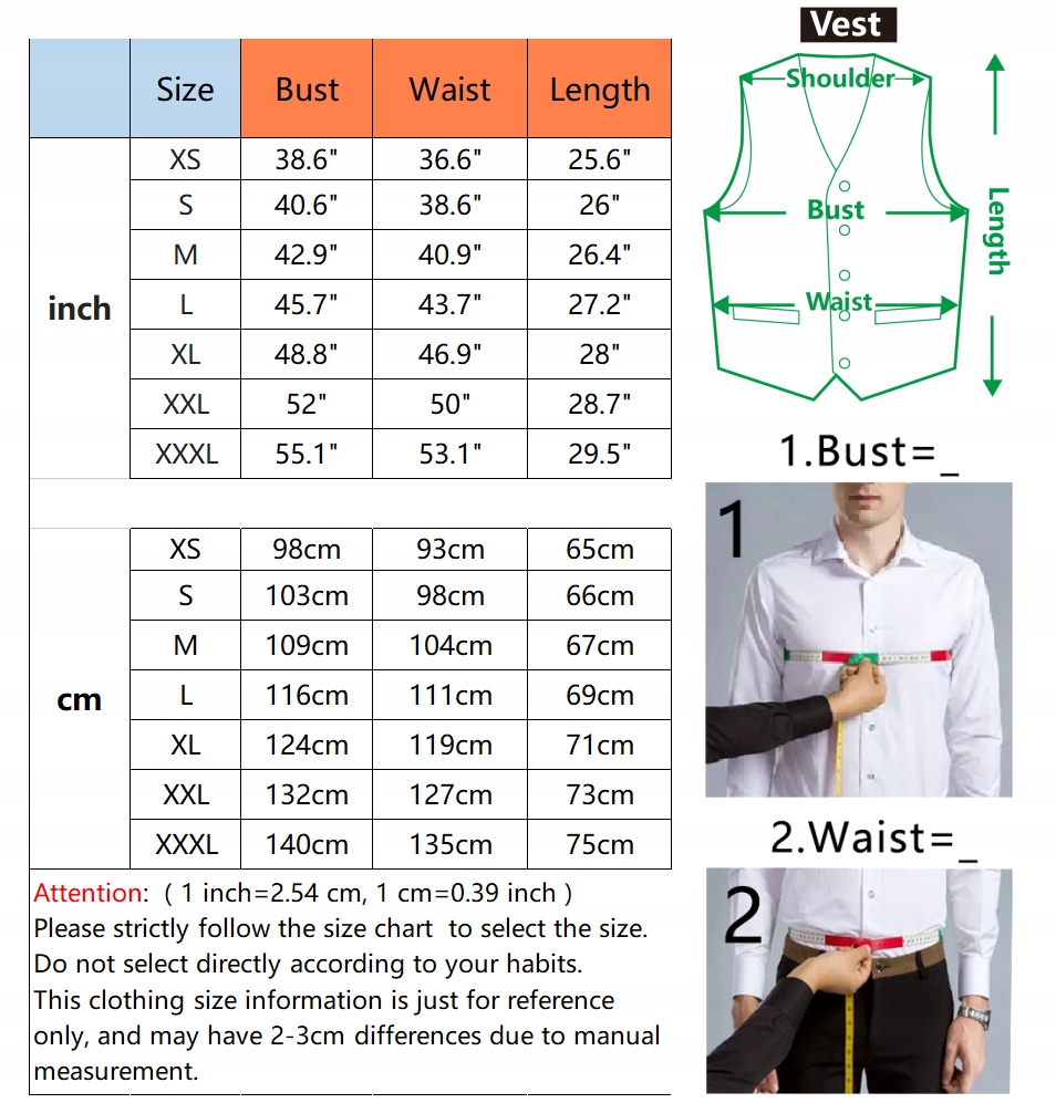 2023 Nowa Men's Vest Single Breasted Slim Fit Vintage Waist Wzór dominujący bez wzoru