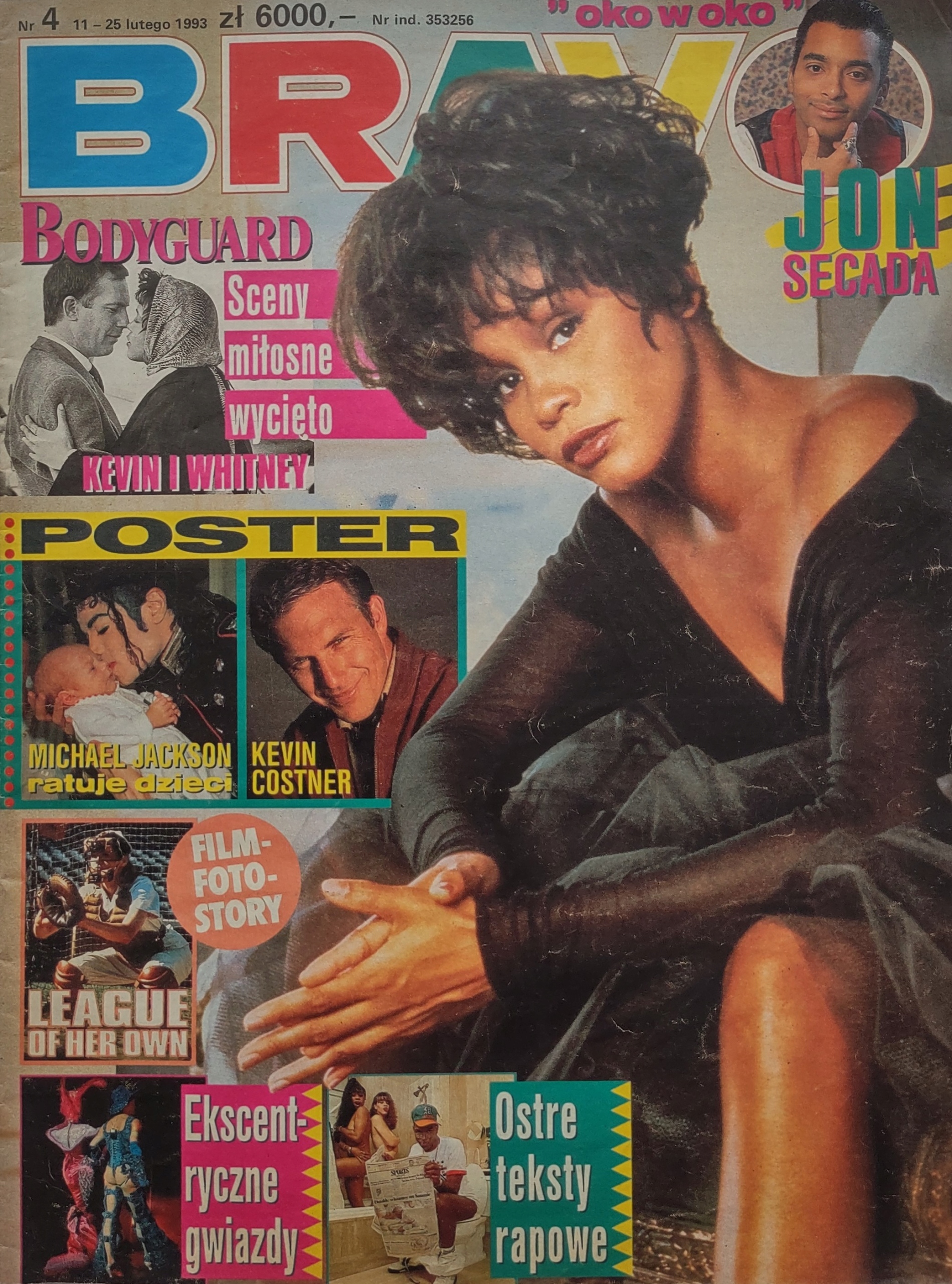 Bravo 4 1993 są plakaty Kevin Costner Michael Jackson