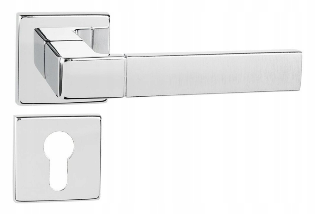 italská klika Spigola Bi Qr Sl chrom/mat rozety Wb