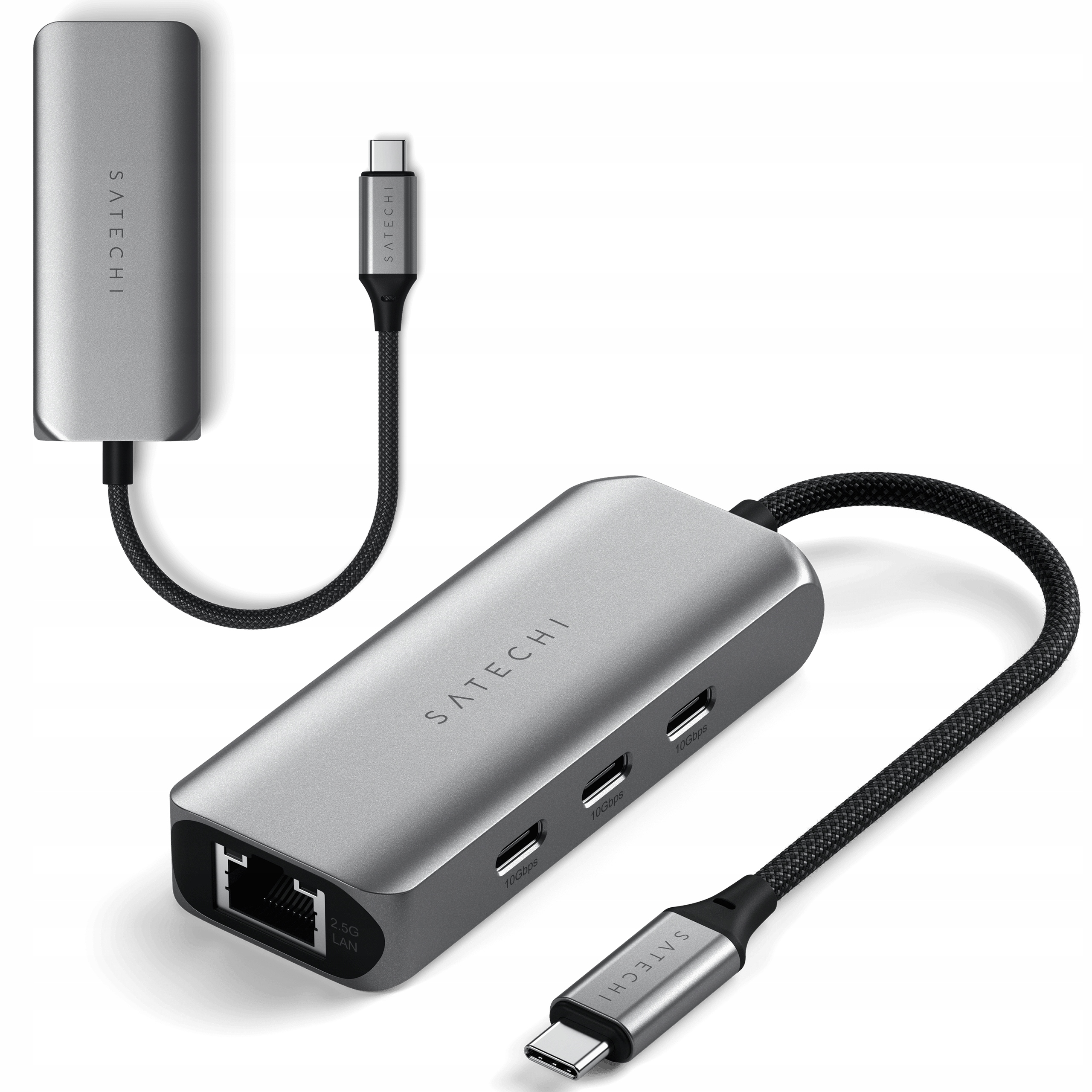 Satechi 4-v-1 Adaptér Usb-c Hub na 2x Usb-a, Usb-c, 2.5 Gigabit Ethernet
