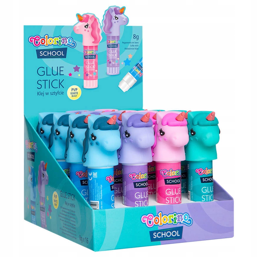 COLORINO KLEJ W SZTYFCIE FIGURKA JEDNOROŻCA Marka Colorino