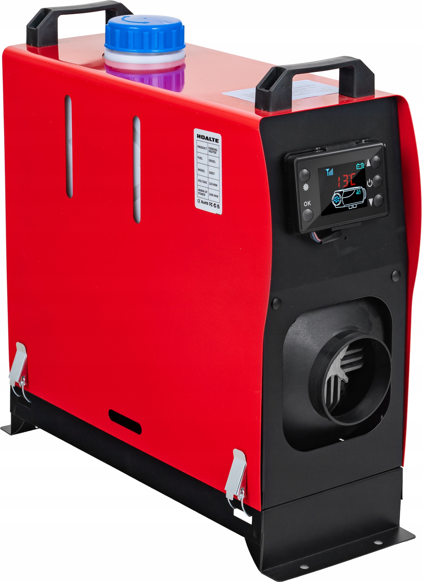 NAGRZEWNICA OLEJOWA HOALTE LCD 8kW DMUCHAWA PRZENOŚNA OGRZEWACZ AUTA GARAŻU Zakres klas efektywności energetycznej brak klasy energetycznej